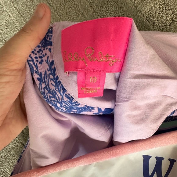 Lilly Pulitzer Mila Shift Dress SZ 10 lilac - Picture 2 of 4
